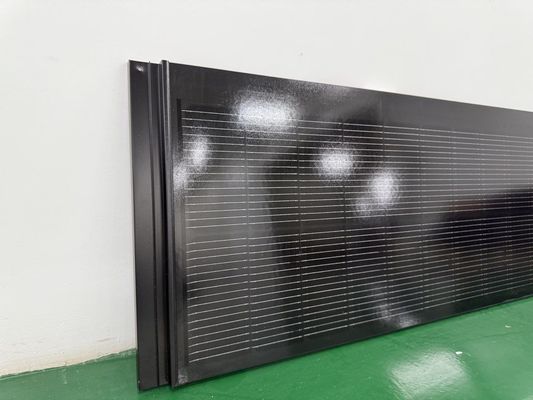 120 Watt pannello solare a tetto senza telaio doppio vetro cristallino bifaciale pannello solare BIPV