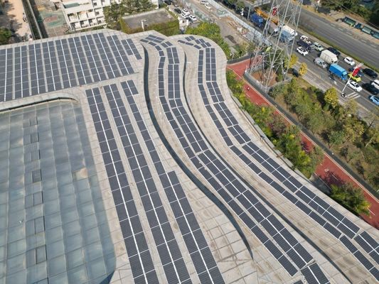 Peso leggero Pannello di alimentazione solare Moduli solari BIPV Cella elettrica Topcon Moduli Hjt 580W Materiale solare semi-morbido flessibile