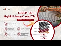 Tetti a piastrelle fotovoltaici curvi per soluzioni edilizie sostenibili