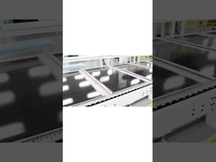 Moduli solari BIPV in acciaio piatto e nero con tensione a circuito aperto di 48,65 V e potenza massima di 530 W