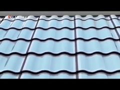 50W piastrelle curve pannelli solari BIPV piastrelle fotovoltaiche rosse CE accreditato e curve design